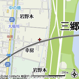 埼玉県三郷市岩野木226周辺の地図