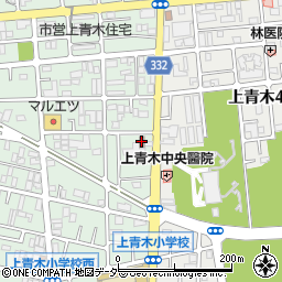 川口上青木郵便局周辺の地図