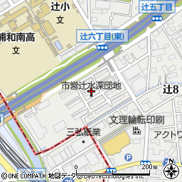 さいたま市辻水深団地　ＲＣ‐６周辺の地図