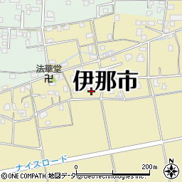長野県伊那市美篶青島周辺の地図