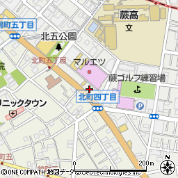 埼玉県蕨市北町5丁目4-3周辺の地図