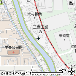富士化学塗料株式会社　草加営業所周辺の地図