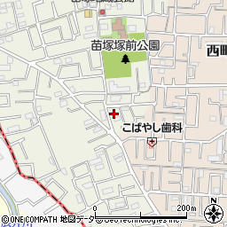 埼玉県草加市苗塚町168-7周辺の地図