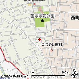 埼玉県草加市苗塚町168-8周辺の地図