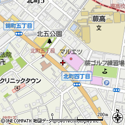 埼玉県蕨市北町5丁目4-6周辺の地図