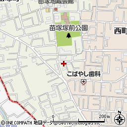埼玉県草加市苗塚町168-11周辺の地図