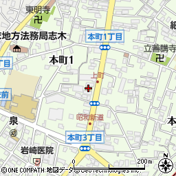 ローソンストア１００志木本町店周辺の地図