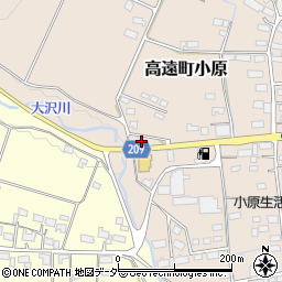 長野県伊那市高遠町小原304-4周辺の地図