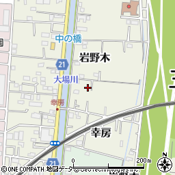 埼玉県三郷市岩野木210周辺の地図