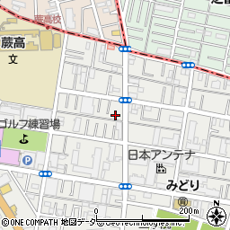 埼玉県蕨市北町4丁目周辺の地図