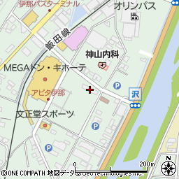 シーガルジャパンクリーニング伊那店周辺の地図
