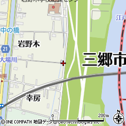 埼玉県三郷市岩野木218周辺の地図