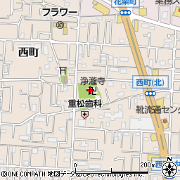 浄瀧寺周辺の地図