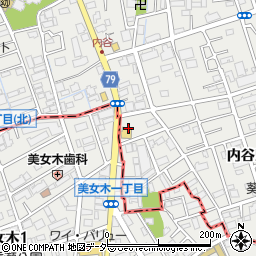 ピザ工房馬車道 西浦和店周辺の地図