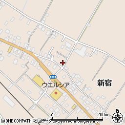 千葉県香取郡東庄町新宿1392-6周辺の地図