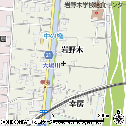 埼玉県三郷市岩野木206-5周辺の地図
