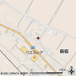 千葉県香取郡東庄町新宿1392-5周辺の地図