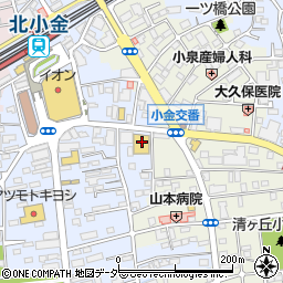 １００円ショップセリア北小金店周辺の地図