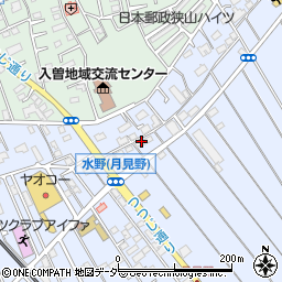 埼玉県狭山市水野412周辺の地図