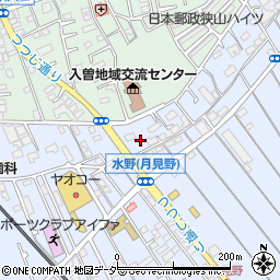 埼玉県狭山市水野428周辺の地図