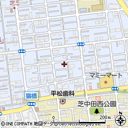 埼玉県川口市芝2丁目周辺の地図