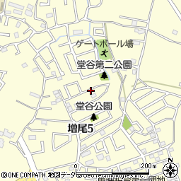 千葉県柏市増尾5丁目周辺の地図