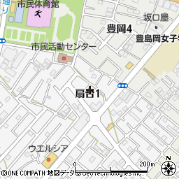 〒358-0023 埼玉県入間市扇台の地図