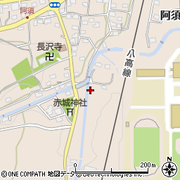 埼玉県飯能市阿須79周辺の地図
