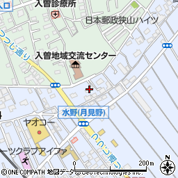 埼玉県狭山市水野411周辺の地図