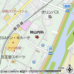神山内科医院周辺の地図