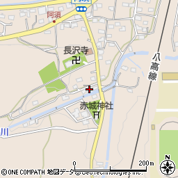 埼玉県飯能市阿須447周辺の地図