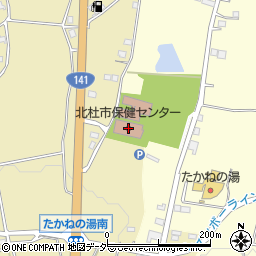 山梨県北杜市高根町箕輪697周辺の地図