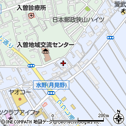 埼玉県狭山市水野400周辺の地図