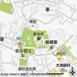 新光寺周辺の地図