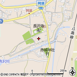 埼玉県飯能市阿須446周辺の地図