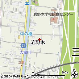 埼玉県三郷市岩野木183周辺の地図