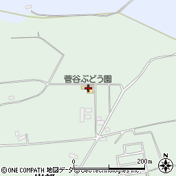 菅谷ぶどう園周辺の地図