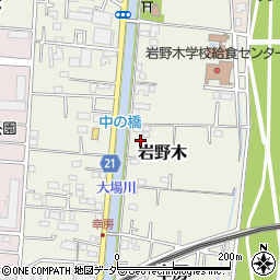 埼玉県三郷市岩野木181-3周辺の地図