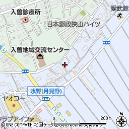 埼玉県狭山市水野390周辺の地図