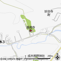 長蔵寺周辺の地図