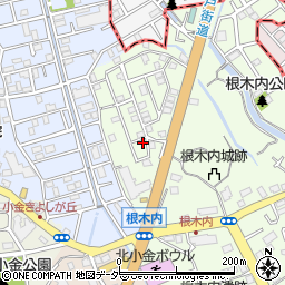 千葉県松戸市根木内6-14周辺の地図