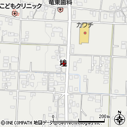 長野県伊那市境周辺の地図