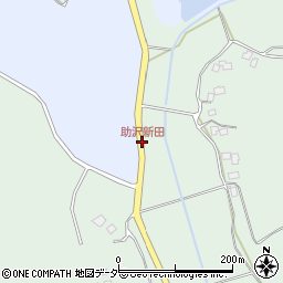 助沢新田周辺の地図