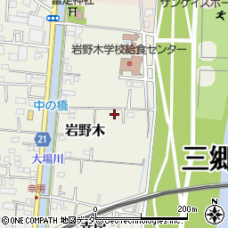 埼玉県三郷市岩野木周辺の地図