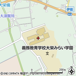 義務教育学校成田市立大栄みらい学園周辺の地図