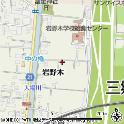 埼玉県三郷市岩野木184周辺の地図