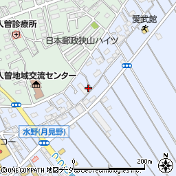 埼玉県狭山市水野379周辺の地図