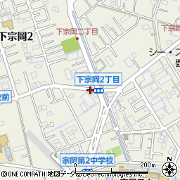 埼玉県志木市下宗岡周辺の地図