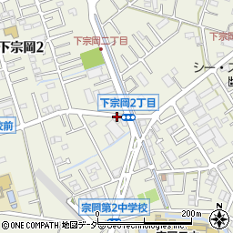 埼玉県志木市下宗岡周辺の地図