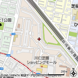 埼玉県川口市芝園町周辺の地図
